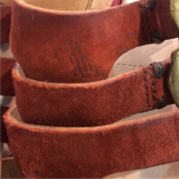 *SOLD* Free People x A.S.98/AS98 leather wedge platform sandals with buckles - Picture 12 of 14